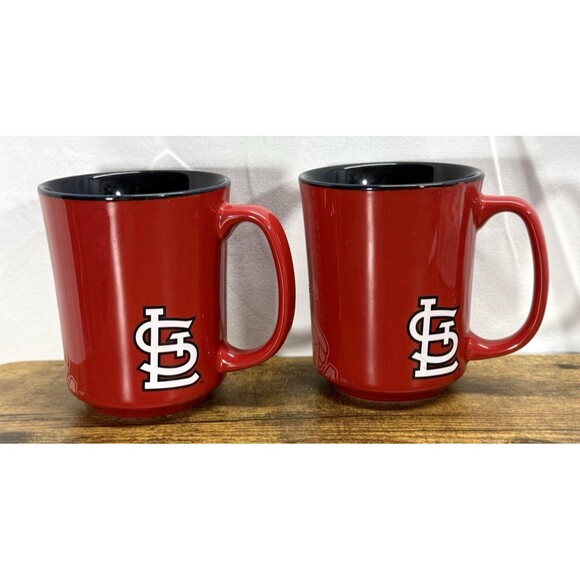 Set Of 2 MLB St. Louis Cardinals Baseball Coffee Tea Mug Cups - Picture 4 of 6